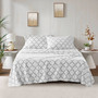 True North by Sleep Philosophy Micro Fleece Grey Geo Sheet Set
