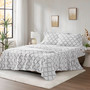 True North by Sleep Philosophy Micro Fleece Grey Geo Sheet Set