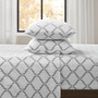 True North by Sleep Philosophy Micro Fleece Grey Geo Sheet Set