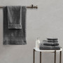Madison Park Signature Luce Charcoal 100% Egyptian Cotton 6 pcs Towel Set