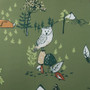 Mi Zone Kids Heath Green Forest Animals Plush Reversible Comforter Set