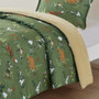Mi Zone Kids Heath Green Forest Animals Plush Reversible Comforter Set