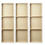 Madison Park Signature Sunburst Gold Hand Painted Triptych 3-pcs Dimensional Resin Wall Art Set