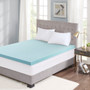 Sleep Philosophy 3" Gel Memory Foam with Cooling Cover White Hypoallergenic Mattress Topper with Removable Cooling Cover