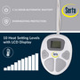Serta Microfiber Heated White Mattress Pad