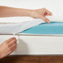 Sleep Philosophy 2" Gel Memory Foam with Cooling Cover White All Season Reversible Hypoallergenic Cooling Mattress Topper