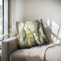 Chapel Hill Zoe Gold/Grey Multi color square pillow