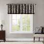 Madison Park Aubrey Black Jacquard Window Valance