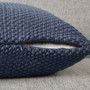 INK+IVY Bree Knit Indigo Square Pillow Cover