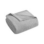 INK+IVY Bree Knit Grey Blanket