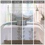Madison Park Caelie Blue 6 pcs Embroidered Quilt Set with Throw Pillows