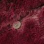 Croscill Sable Burgundy Solid Faux Fur Square Decor Pillow