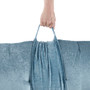 Intelligent Design Edelia Aqua Poly Chenille Lounge Floor Pillow Cushion