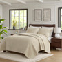 Hampton Hill Velvet Touch Linen 3 pcs Luxurious Oversized Quilt Set