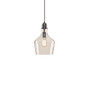 INK+IVY Auburn Bronze/Clear Bell Shaped Hanging Glass Pendant Light
