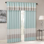 Madison Park Amherst Aqua Polyoni Pintuck Valance