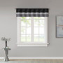 Madison Park Amherst Black Polyoni Pintuck Window Valance