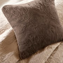 Madison Park Attingham Beige 7 pcs Quilt Set with Euro Shams and Throw Pillows
