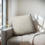 Chapel Hill Tara Beige Solid Boucle Square Pillow
