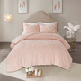 Madison Park Laetitia Blush 3-pcs Tufted Cotton Chenille Medallion Comforter Set