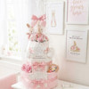 3 Tier Pink Luxury Baby  Girl Nappy Cake (Flopsy Bunny)