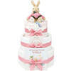 3 Tier Welcome To the World Nappy Cake Flopsy Bunny 