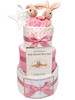 3 Tier Tales Of Flopsy Bunny  Twin Girls Nappy Cake 