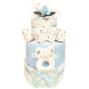 3 Tier Blue Luxury Baby Boy Nappy Cake (Moi Elephant)