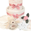 2 Tier Welcome Little One Winnie The Pooh Nappy Cake Girl