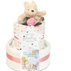 2 Tier Welcome Little One Winnie The Pooh Nappy Cake Girl