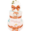 3 Tier Newborn Baby nappy Cake Posy Woodland Little Fox