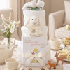 3 Tier New Born Baby Gift Nappy Cake Organic Boi Bunny
