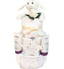 3 Tier Bath Time Baby Gift Nappy Cake ( Organic Bunny)