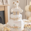 Little Cuddles New Baby Gift Little Mouse Nappy Cake Beige