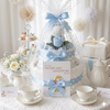 2 Tier Baby Boy Nappy Cake Safari Giraffe