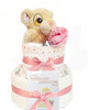 2 Tier  Baby Girl Gift Nappy Cake Lion King 