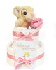 2 Tier  Baby Girl Gift Nappy Cake Lion King 