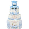 3 Tier Welcome To The World Baby Boy Gift Set Nappy cake