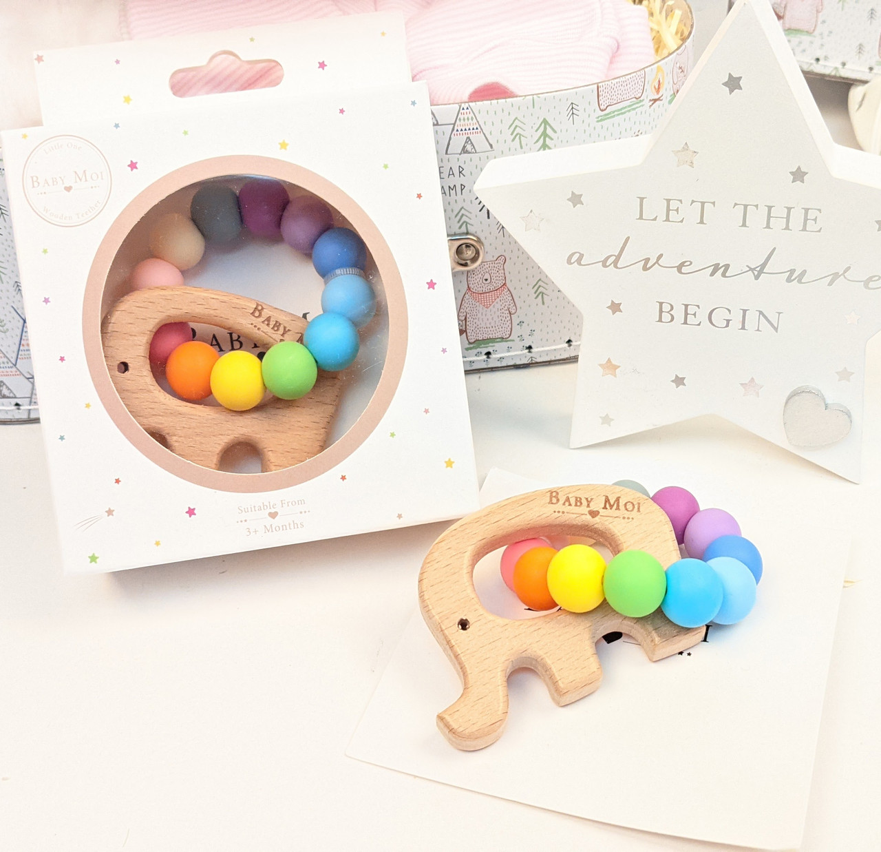 Luxury Hamper Baby Gift Box Set Keepsake (Hare) Nappy Cake Shop