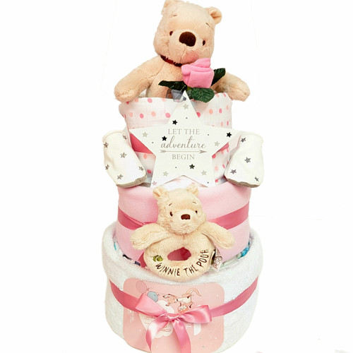 Baby Girl Nappy Cakes