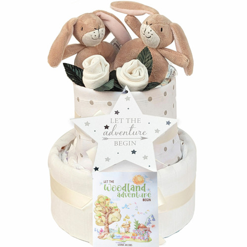 Twin Baby Nappy Cakes