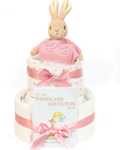 2 Tier Flopsy Bunny Nappy Cake and New Parents Afternoon Tea 2 Tier Flopsy Bunny Nappy Cake and New Parents Afternoon Tea