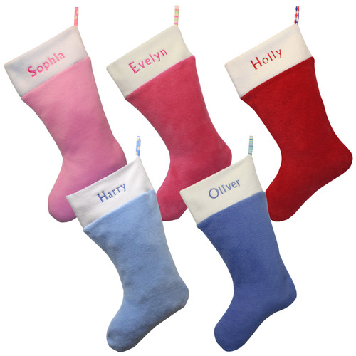 Personalised Christmas Stocking Pink Personalised Christmas Stocking Pink