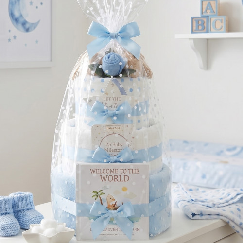 3 Tier Guess How Much I Love You Gift set Nappy Cake Boy
