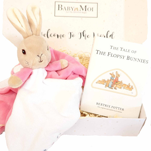 Baby Girl Gift Box Flopsy Comforter and Book