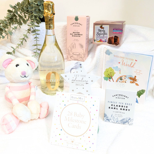 Congratulations on your Baby Girl Tea Time Treats  Hamper