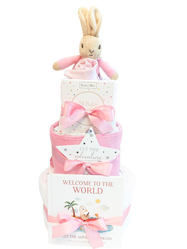 Baby Girl Nappy Cakes