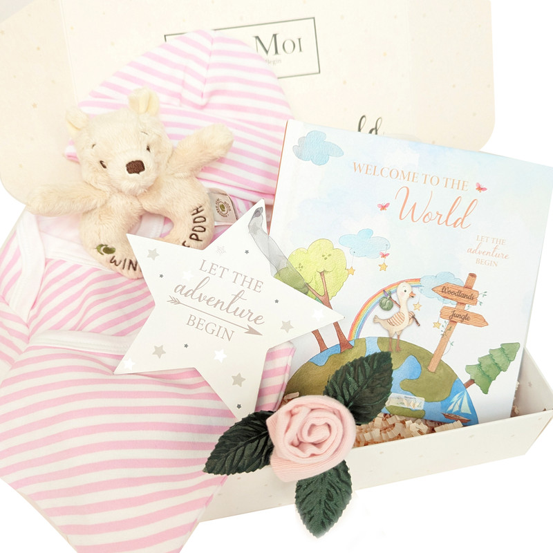 Welcome To The World Baby Girl Gift Set Winnie The Pooh