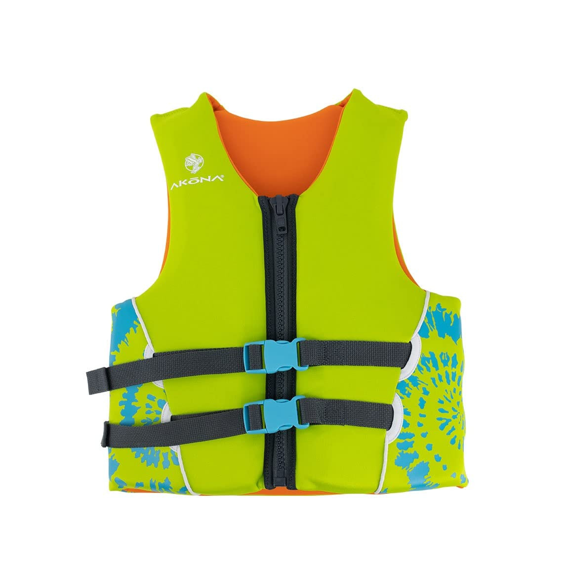 Akona Child Boys Neoprene Vest- USCG 50-90 Pounds Green
