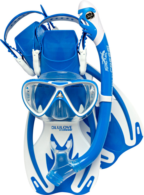 Cressi Rocks Pro Dry Set Diving Mask Combo